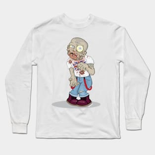 Skinhead Zombie Long Sleeve T-Shirt